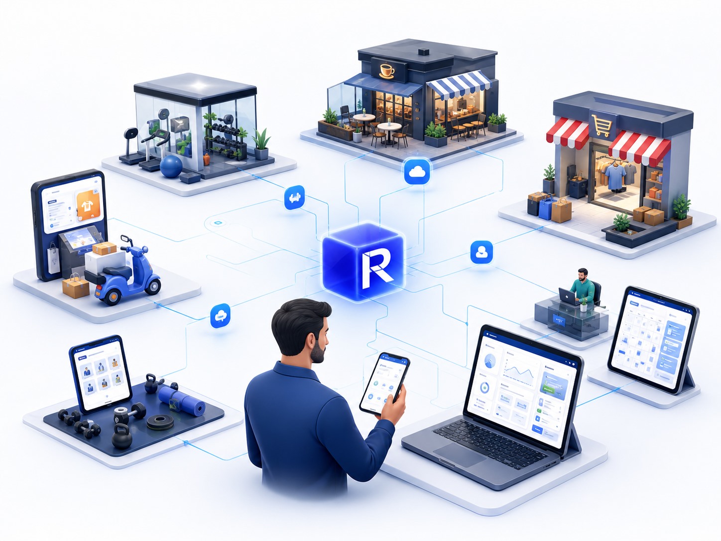 زیرساخت دیجیتال رونیترو؛ تصویر اصلی وب‌سایت Runitro Studio.